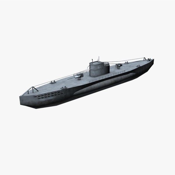 3d 3ds war german submarine u-boat - u-boat WWII submarine... by Bondiana